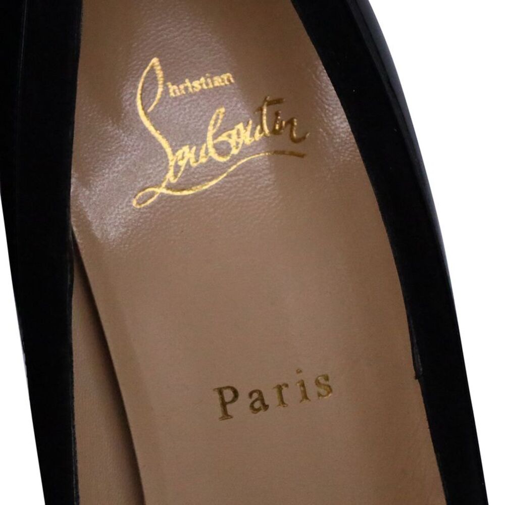 Christian Louboutin Asteroid Platform Pumps in Black Patent Leather and Suede - Picture 8 of 11
